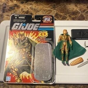 GI JOE Cobra Emperor w/ Uncut file card 2007 loose